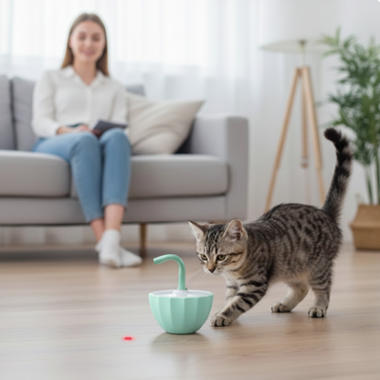 PawBeam™ 360° Smart Laser Cat Toy – Smart Play for a Calm Home