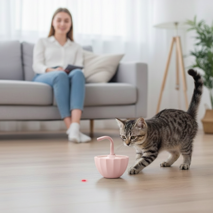 PawBeam™ 360° Smart Laser Cat Toy – Smart Play for a Calm Home